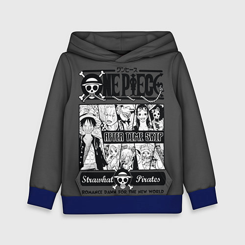 Детская толстовка One Piece / 3D-Синий – фото 1