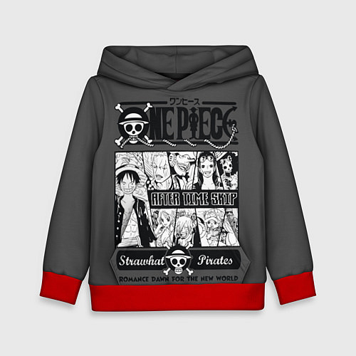 Детская толстовка One Piece / 3D-Красный – фото 1