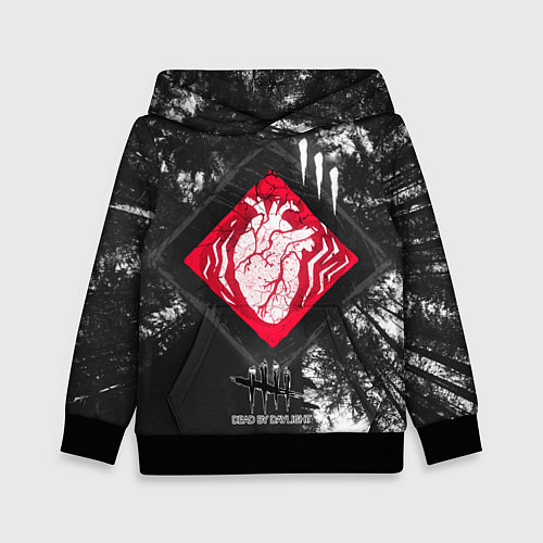 Детская толстовка DBD - beating heart / 3D-Черный – фото 1