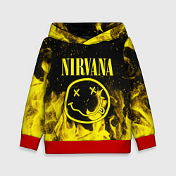 Толстовка-худи детская NIRVANA, цвет: 3D-красный