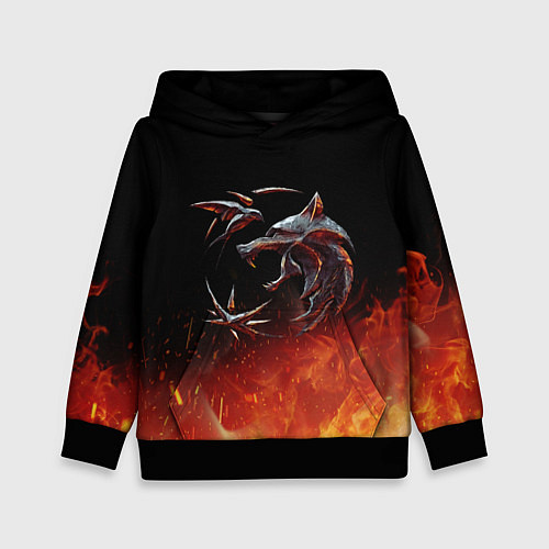 Детская толстовка Ведьмак сериал / 3D-Черный – фото 1