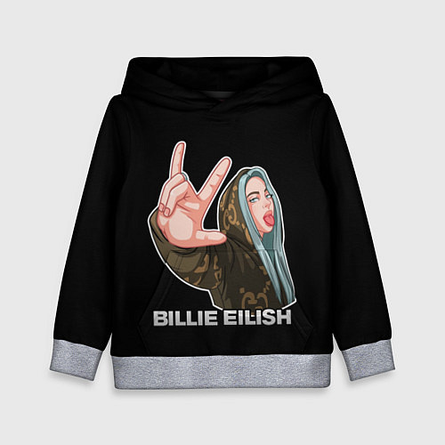 Детская толстовка BILLIE EILISH / 3D-Меланж – фото 1