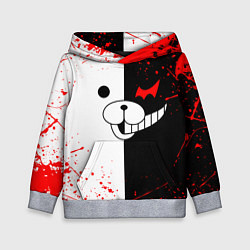Толстовка-худи детская MONOKUMA, цвет: 3D-меланж