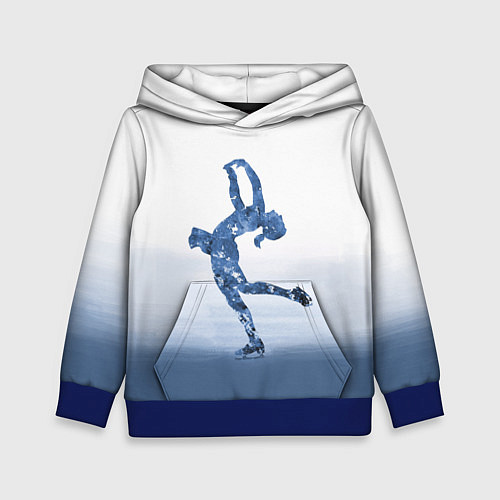 Детская толстовка Фигурное катание / 3D-Синий – фото 1