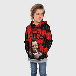 Толстовка-худи детская Князь, цвет: 3D-меланж — фото 2