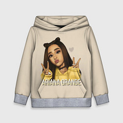 Толстовка-худи детская Ariana Grande Ариана Гранде, цвет: 3D-меланж