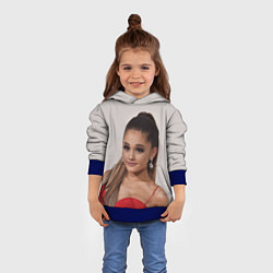 Толстовка-худи детская Ariana Grande Ариана Гранде, цвет: 3D-синий — фото 2
