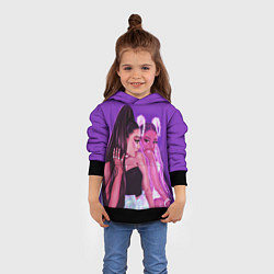 Толстовка-худи детская Ariana Grande Ариана Гранде, цвет: 3D-черный — фото 2