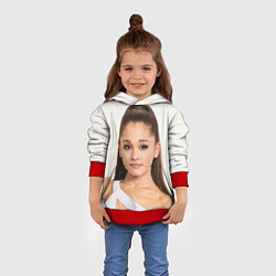 Толстовка-худи детская Ariana Grande Ариана Гранде, цвет: 3D-красный — фото 2