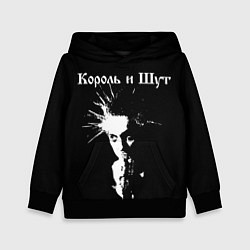 Толстовка-худи детская Король и Шут Анархия спина, цвет: 3D-черный