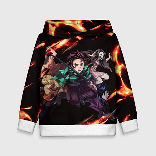 Детская толстовка KIMETSU NO YAIBA / 3D-Белый – фото 1