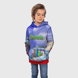 Толстовка-худи детская Terraria, цвет: 3D-красный — фото 2