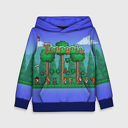Толстовка-худи детская Terraria, цвет: 3D-синий