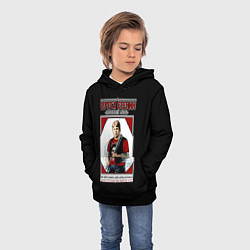 Толстовка-худи детская Серега Есенин, цвет: 3D-черный — фото 2