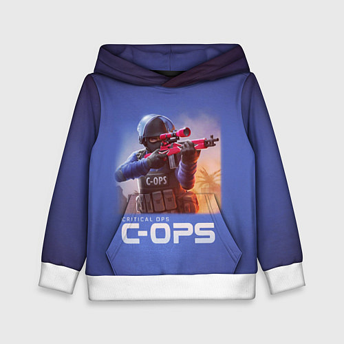 Детская толстовка Critical Ops / 3D-Белый – фото 1