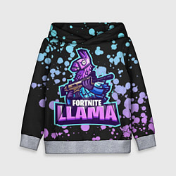 Толстовка-худи детская Fortnite LLAMA, цвет: 3D-меланж