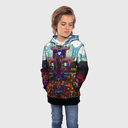 Толстовка-худи детская Terraria, цвет: 3D-черный — фото 2