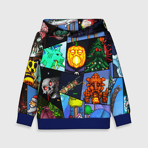 Детская толстовка Terraria allpic / 3D-Синий – фото 1