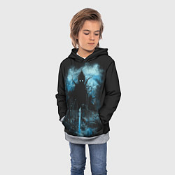 Толстовка-худи детская Ктулху, цвет: 3D-меланж — фото 2