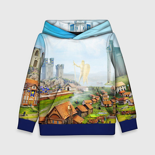 Детская толстовка ГЕРОИ МЕЧА И МАГИИ / 3D-Синий – фото 1