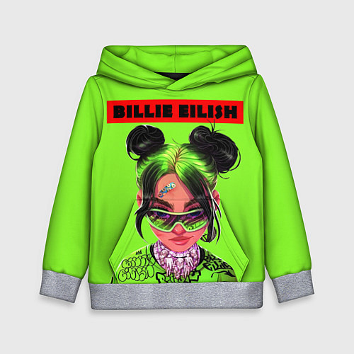 Детская толстовка Billie Eilish / 3D-Меланж – фото 1