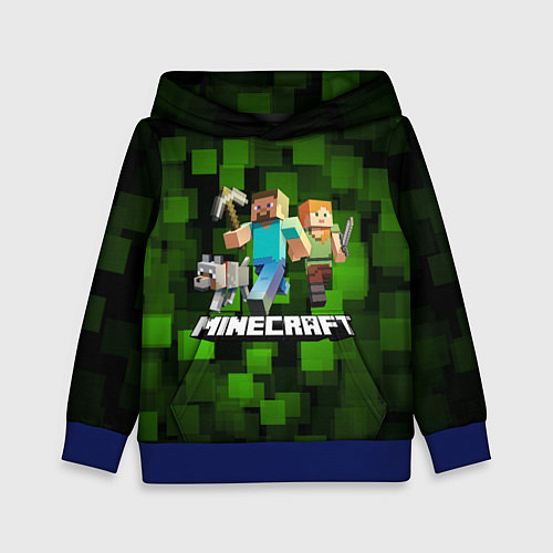 Детская толстовка Minecraft Майнкрафт / 3D-Синий – фото 1