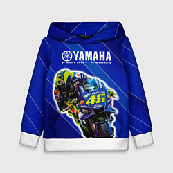 Толстовка-худи детская Valentino Rossi, цвет: 3D-белый