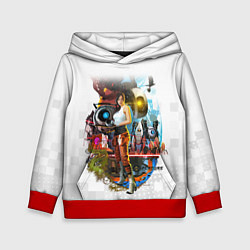 Толстовка-худи детская PORTAL, цвет: 3D-красный