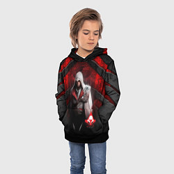 Толстовка-худи детская Assasin's creed, цвет: 3D-черный — фото 2