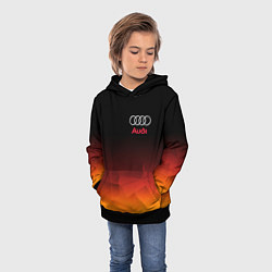Толстовка-худи детская AUDI, цвет: 3D-черный — фото 2