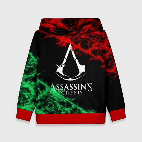 Детская толстовка Assassin’s Creed: Red & Green / 3D-Красный – фото 1