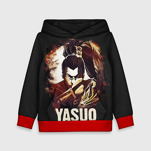 Детская толстовка Yasuo / 3D-Красный – фото 1