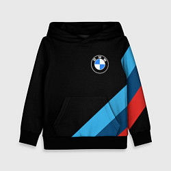 Толстовка-худи детская BMW, цвет: 3D-черный