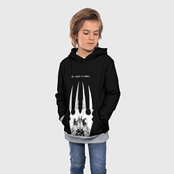 Толстовка-худи детская Hollow Knight, цвет: 3D-меланж — фото 2