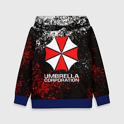 Толстовка-худи детская UMBRELLA CORP, цвет: 3D-синий