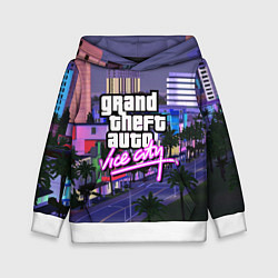 Толстовка-худи детская Grand Theft Auto Vice City, цвет: 3D-белый