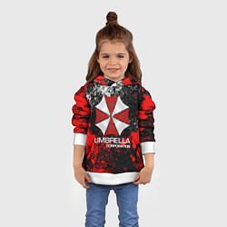 Толстовка-худи детская UMBRELLA CORP, цвет: 3D-белый — фото 2