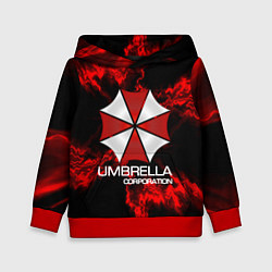 Толстовка-худи детская UMBRELLA CORP, цвет: 3D-красный