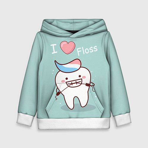 Детская толстовка Tooth / 3D-Белый – фото 1