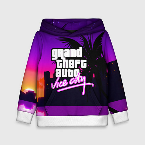 Детская толстовка GTA:VICE CITY / 3D-Белый – фото 1