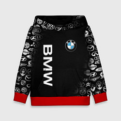 Толстовка-худи детская BMW, цвет: 3D-красный