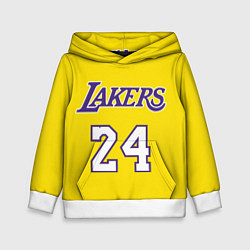 Толстовка-худи детская Kobe Bryant 24, цвет: 3D-белый