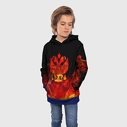 Толстовка-худи детская Внутренние войска, цвет: 3D-синий — фото 2