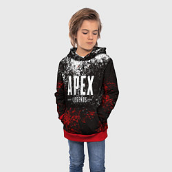 Толстовка-худи детская APEX LEGENDS, цвет: 3D-красный — фото 2