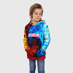 Толстовка-худи детская ROBLOX, цвет: 3D-красный — фото 2