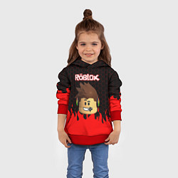 Толстовка-худи детская ROBLOX, цвет: 3D-красный — фото 2
