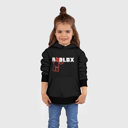 Толстовка-худи детская Роблокс Roblox, цвет: 3D-черный — фото 2