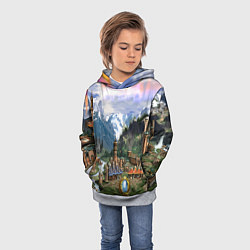 Толстовка-худи детская HEROES, цвет: 3D-меланж — фото 2