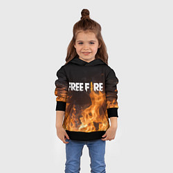Толстовка-худи детская FREE FIRE, цвет: 3D-черный — фото 2