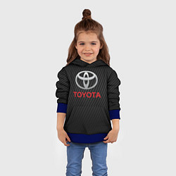 Толстовка-худи детская TOYOTA, цвет: 3D-синий — фото 2